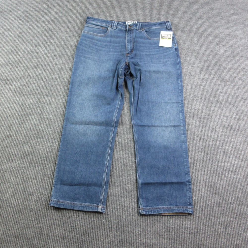 Duluth Trading Co Jeans Mens 36x30 Blue Ballroom Doubleflex Relaxed 37x30* NWT